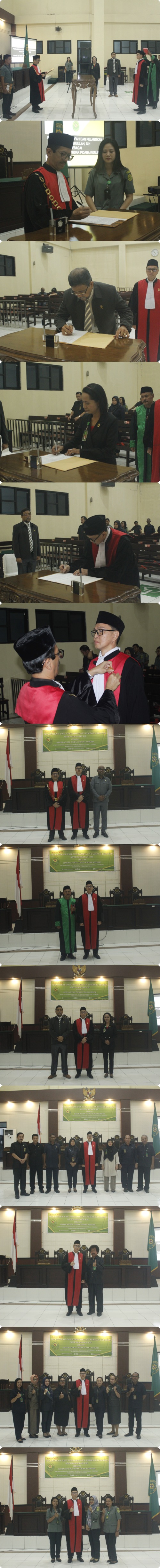Pelantikan Hakim Ad Hoc Bapak Agus Hairullah S